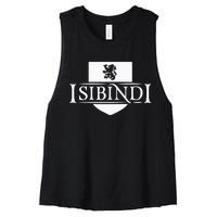 Isibindi Courage School Spirit Courageous Green Women's Racerback Cropped Tank