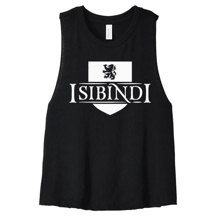 Isibindi Courage School Spirit Courageous Green Women's Racerback Cropped Tank