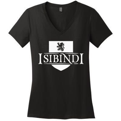 Isibindi Courage School Spirit Courageous Green Women's V-Neck T-Shirt