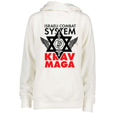 Israeli Combat System Krav Maga Womens Funnel Neck Pullover Hood