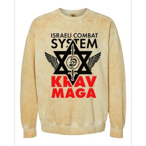 Israeli Combat System Krav Maga Colorblast Crewneck Sweatshirt