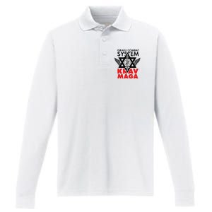 Israeli Combat System Krav Maga Performance Long Sleeve Polo