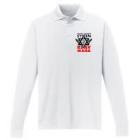 Israeli Combat System Krav Maga Performance Long Sleeve Polo