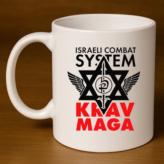 Israeli Combat System Krav Maga 11oz C Handle Ceramic Mug