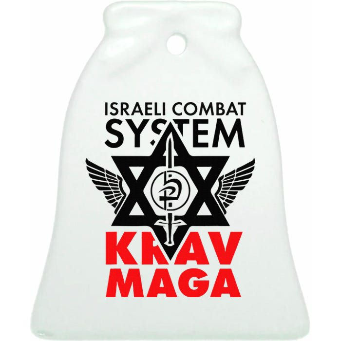 Israeli Combat System Krav Maga Ceramic Bell Ornament