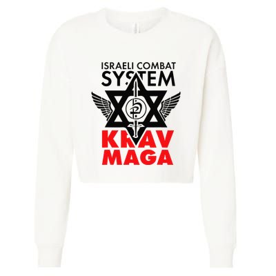 Israeli Combat System Krav Maga Cropped Pullover Crew