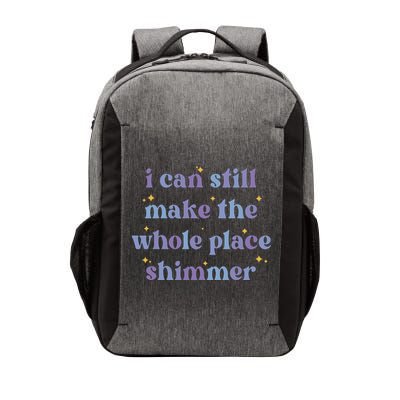 I Can Still Make The Whole Place Shimmer Retro Purple Vector Backpack
