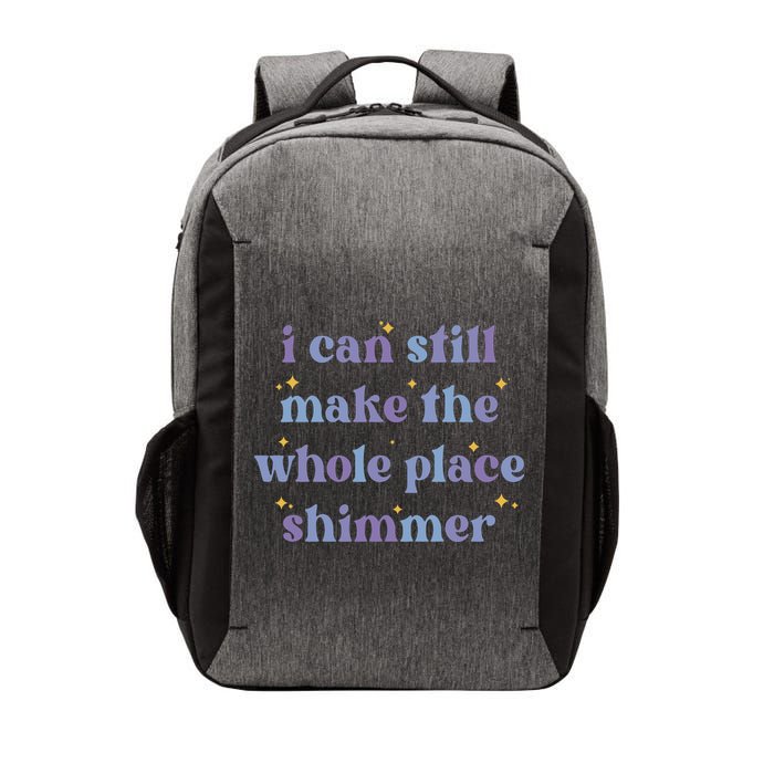 I Can Still Make The Whole Place Shimmer Retro Purple Vector Backpack