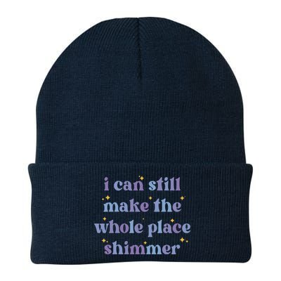 I Can Still Make The Whole Place Shimmer Retro Purple Beanie