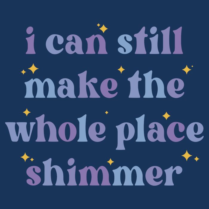 I Can Still Make The Whole Place Shimmer Retro Purple 16 in Basic Backpack