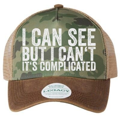 I Can See But I Can't It's Complicated Legacy Tie Dye Trucker Hat