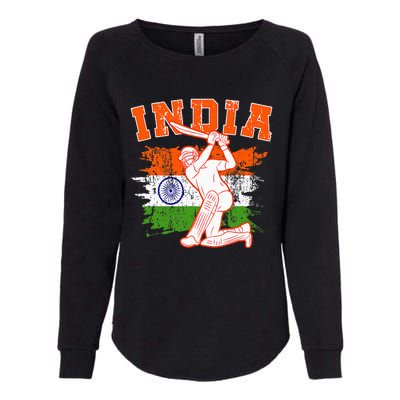 India Cricket Supporters Jersey Indian Cricket Fans Womens California Wash Sweatshirt