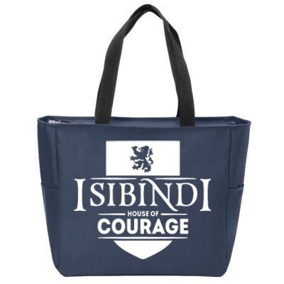 Isibindi Courage School Spirit Courageous Green Zip Tote Bag