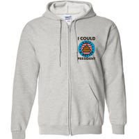 I Could Shit A Better President Poop Emblem Full Zip Hoodie