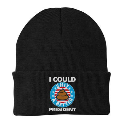 I Could Shit A Better President Poop Emblem Beanie