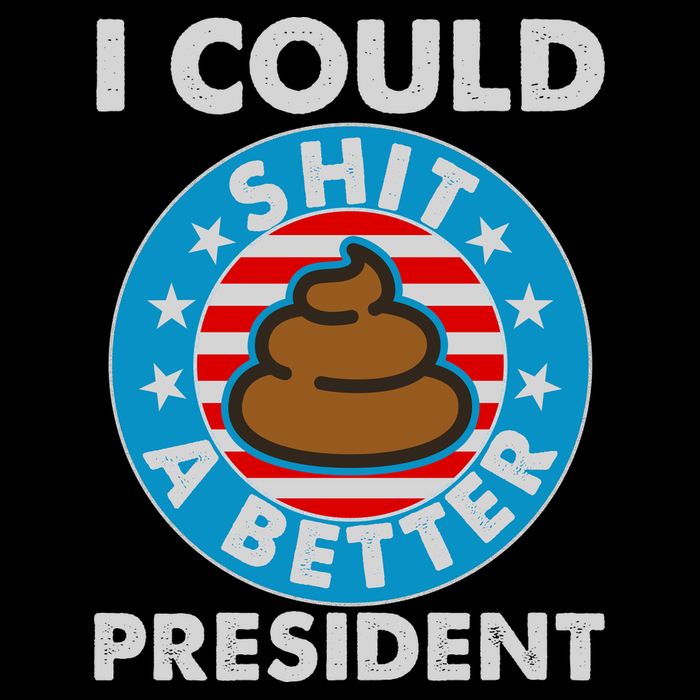 I Could Shit A Better President Poop Emblem 16 in Basic Backpack