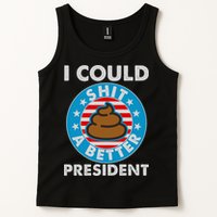 I Could Shit A Better President Poop Emblem Tank Top