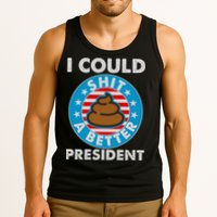 I Could Shit A Better President Poop Emblem Tank Top
