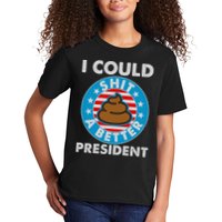 I Could Shit A Better President Poop Emblem Kids T-Shirt