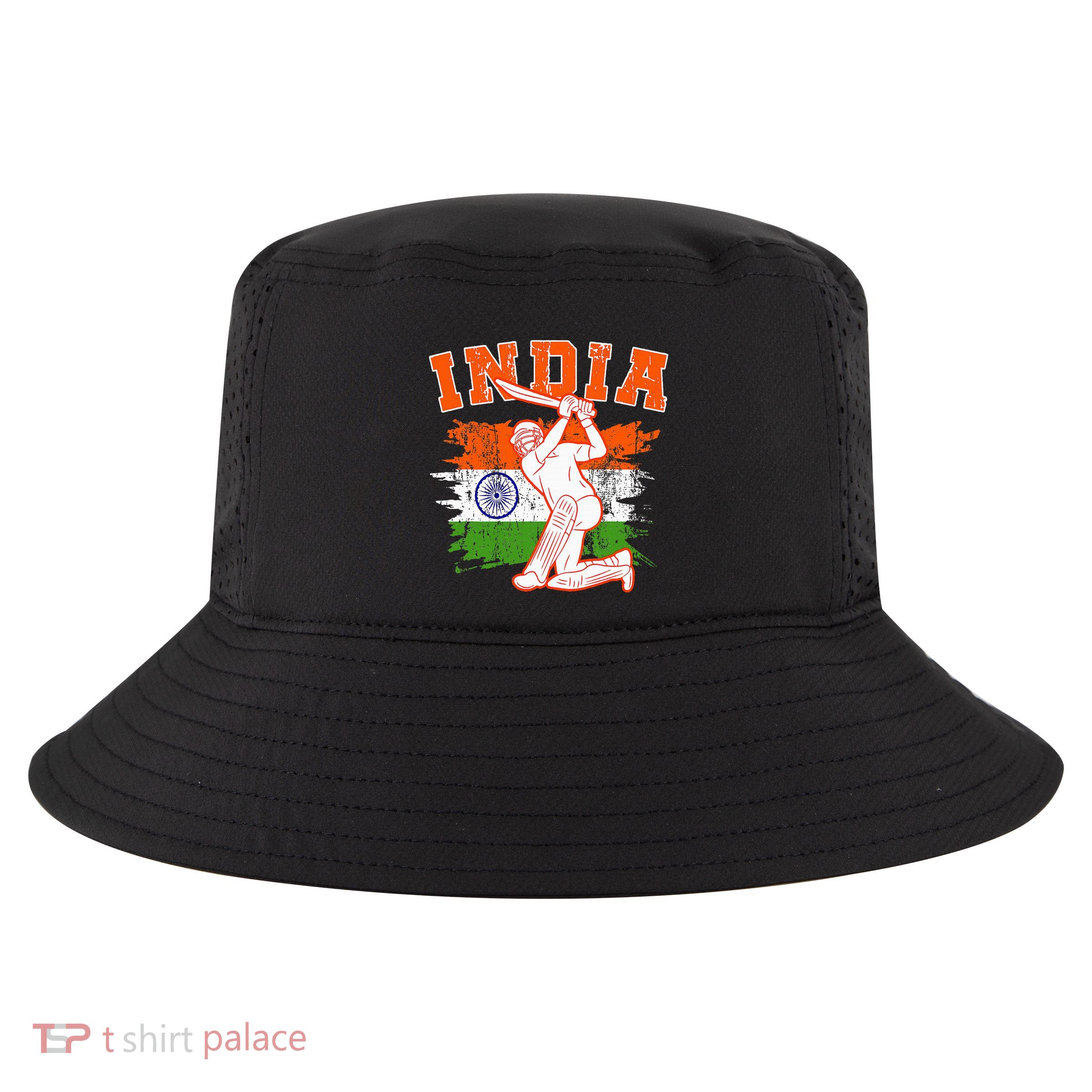 India Cricket Supporters Jersey Indian Cool Comfort Performance Bucket Hat