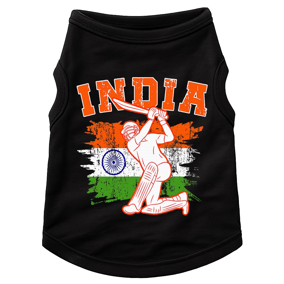 India Cricket Supporters Jersey Indian Doggie Tank