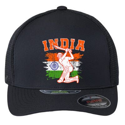 India Cricket Supporters Jersey Indian Flexfit Unipanel Trucker Cap