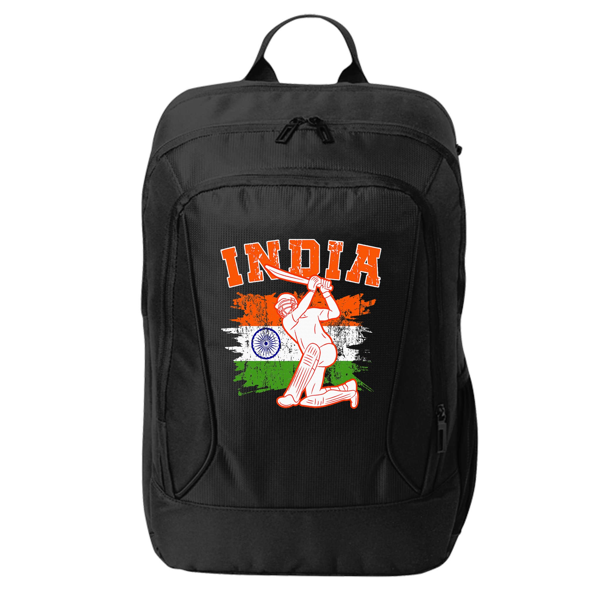 India Cricket Supporters Jersey Indian City Backpack