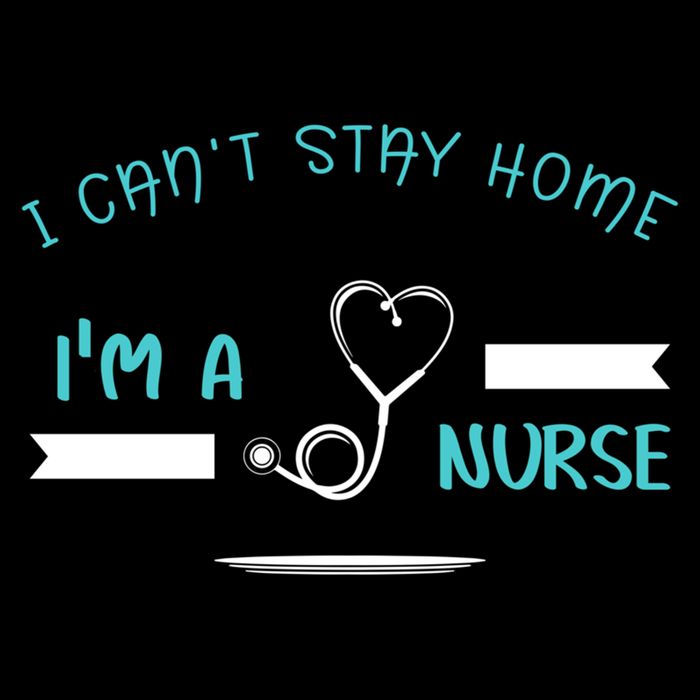 I Can't Stay Home I'm A Nurse With Stethoscope Gift Cooling Performance Crew T-Shirt