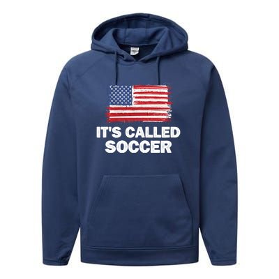 It's Called Soccer World Usa Football Cup Performance Fleece Hoodie