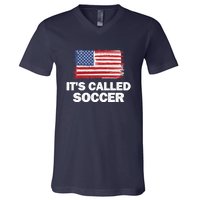 It's Called Soccer World Usa Football Cup V-Neck T-Shirt