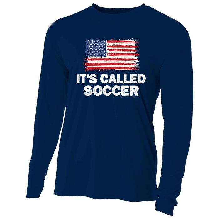 It's Called Soccer World Usa Football Cup Cooling Performance Long Sleeve Crew