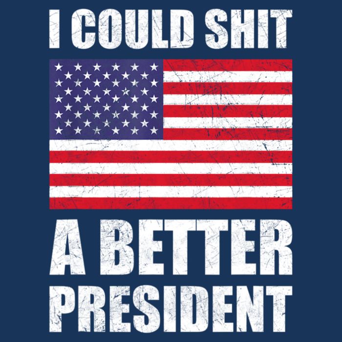 I Could Shit A Better President Funny Political Button