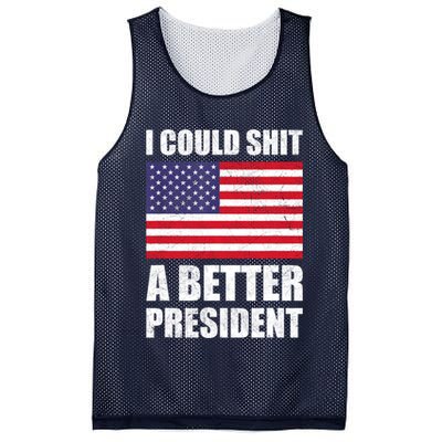 I Could Shit A Better President Funny Political Mesh Reversible Basketball Jersey Tank