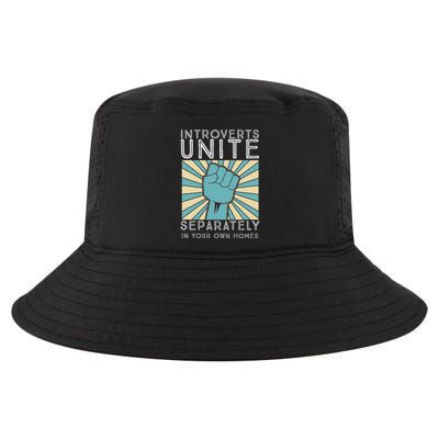 Introverts Combine Separately In Your Houses Cool Comfort Performance Bucket Hat