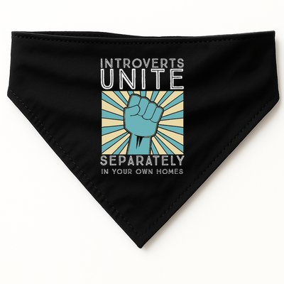 Introverts Combine Separately In Your Houses USA-Made Doggie Bandana