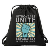 Introverts Combine Separately In Your Houses Drawstring Bag