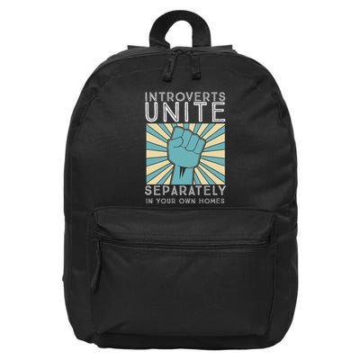 Introverts Combine Separately In Your Houses 16 in Basic Backpack