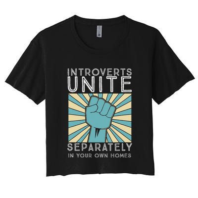 Introverts Combine Separately In Your Houses Crop Top