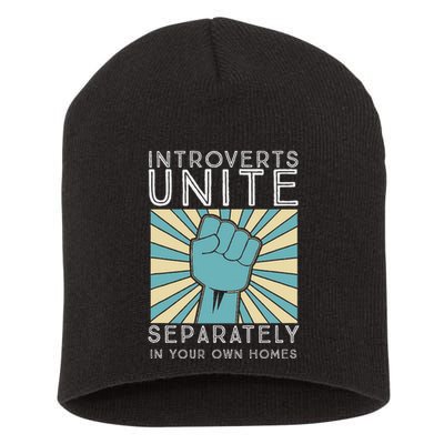 Introverts Combine Separately In Your Houses Short Acrylic Beanie