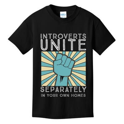 Introverts Combine Separately In Your Houses Kids T-Shirt