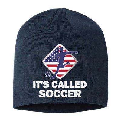 It's Called Soccer World Usa Football Cup Sustainable Beanie