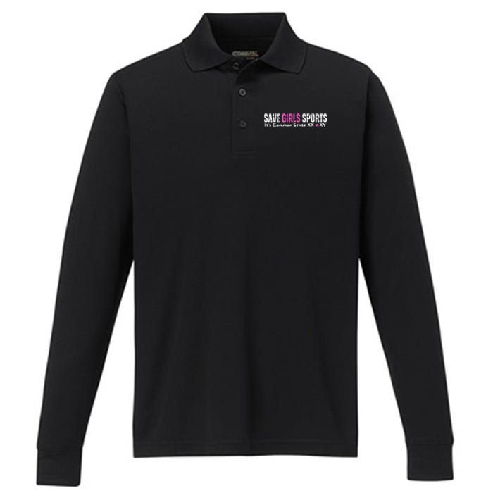 ItS Common Sense Xx Xy Save Sports Sport Lovers Performance Long Sleeve Polo