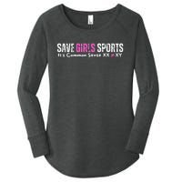 ItS Common Sense Xx Xy Save Sports Sport Lovers Women's Perfect Tri Tunic Long Sleeve Shirt