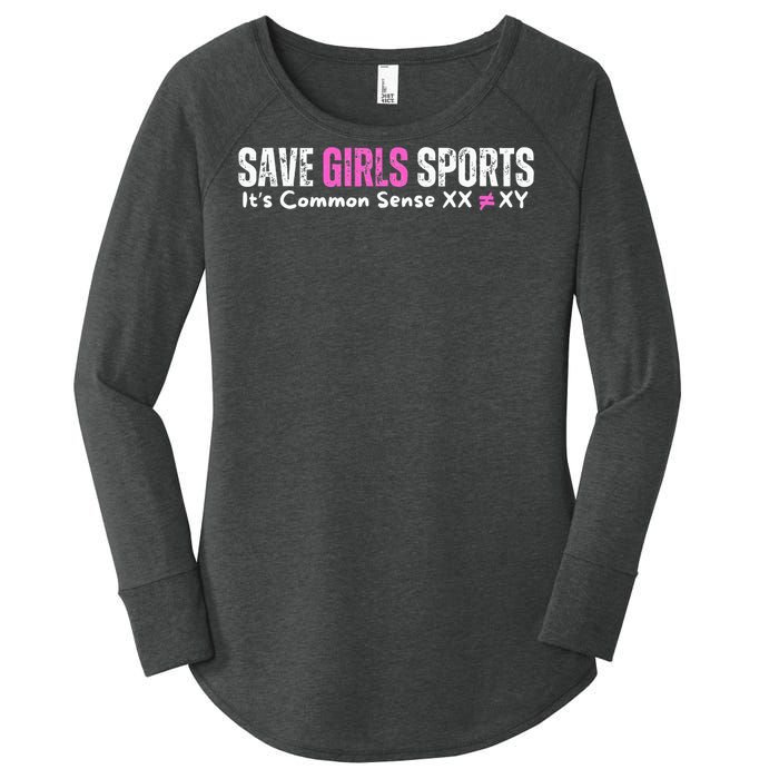 ItS Common Sense Xx Xy Save Sports Sport Lovers Women's Perfect Tri Tunic Long Sleeve Shirt