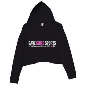 ItS Common Sense Xx Xy Save Sports Sport Lovers Crop Fleece Hoodie