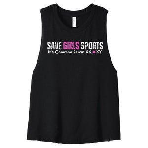 ItS Common Sense Xx Xy Save Sports Sport Lovers Women's Racerback Cropped Tank