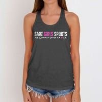 ItS Common Sense Xx Xy Save Sports Sport Lovers Women's Knotted Racerback Tank