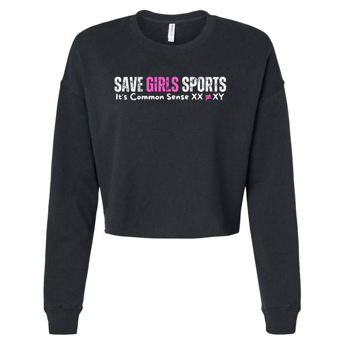 ItS Common Sense Xx Xy Save Sports Sport Lovers Cropped Pullover Crew