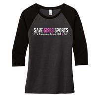 ItS Common Sense Xx Xy Save Sports Sport Lovers Women's Tri-Blend 3/4-Sleeve Raglan Shirt