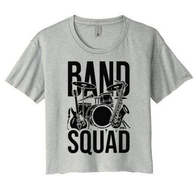 Instrumental Conductor Squad Music Ensemble Band Director Women's Crop Top Tee